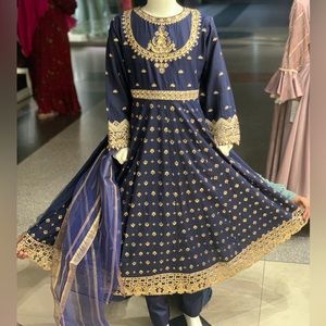 Pakistani/Indian 3 piece embroidered dress. Party formal wear